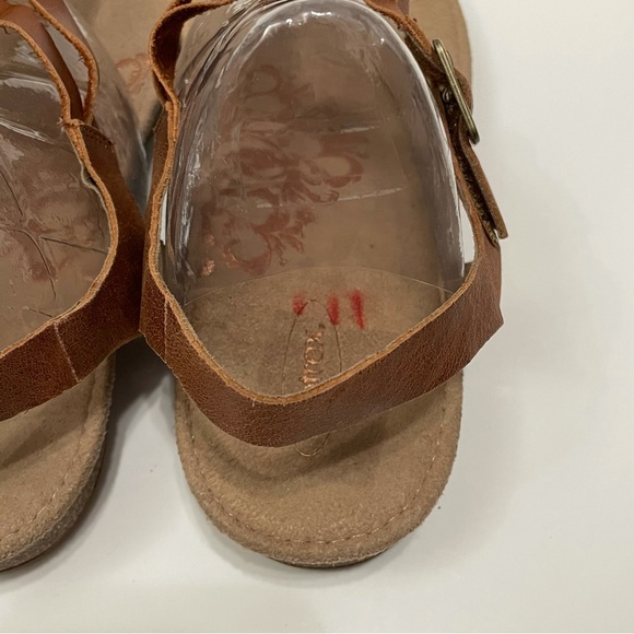 Aetrex Harper Braided Sandal Thong Womens 9.5 SC312W Brown Cork - Picture 3 of 11